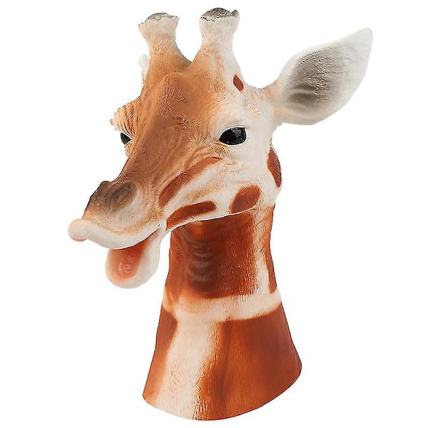 Djurhanddockamodell Silikonleksak Djurhandskar Giraffe