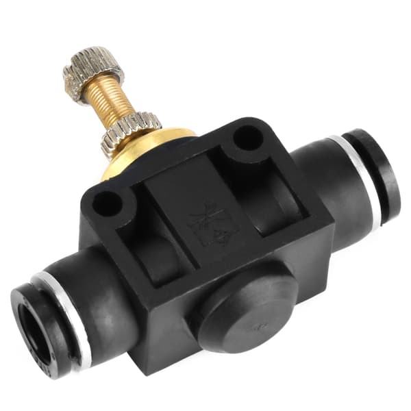 T Form Pneumatisk Regulator Ventil 4mm 6mm 8mm Rør Luftstrømskontrol