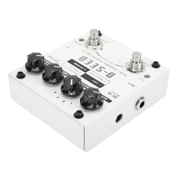 Dual Channel 4 Modus Elektrisk Gitar Digital Delay Monoblock Effektor DC9V 75mA