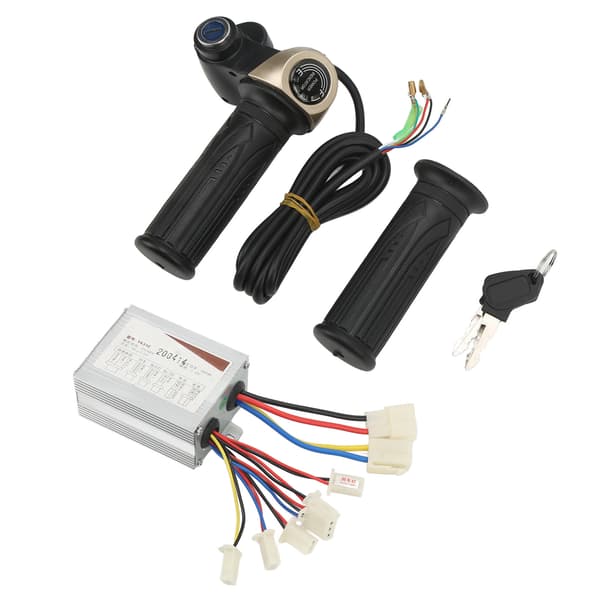 48V 500W E-sykkel Gasshåndtak Låsing Hastighetskontroller Kit med Strømdisplay