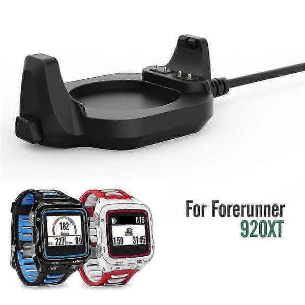Garmin Forerunner 920XT USB-ladekabel - Hurtigladeklips for Multisport GPS-klokke svart