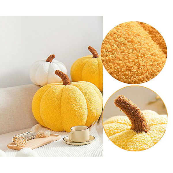 Pumpa plysch leksak Halloween dekor kudde present Blue 35cm