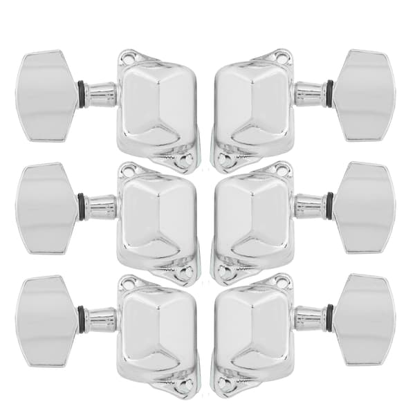 Strummer Gitarr Halvstängd 3 Vänster 3 Höger Silver Musikinstrumentdelar