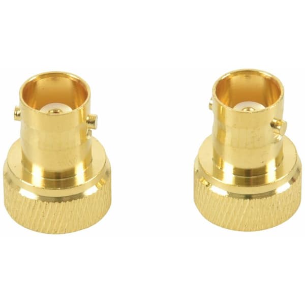 2 stk. SMA han til BNC forgyldt RF koaksialadapter