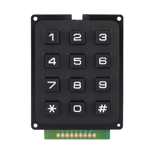 Tangentbordmoduler med 12 tangenter 3x4 Tryckknappar Extern knappsats för MCU