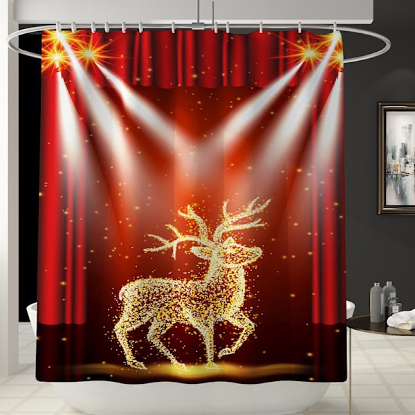 Christmas Deer WC-lattiamatot Neliosainen kylpyhuoneen set, SD2,