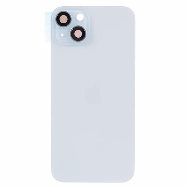 Til iPhone 15 Batterihus med beslag + kameradæksel udskiftningsdel - Blå Multicolor Blue