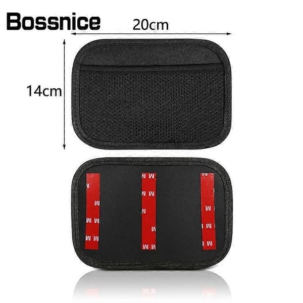 Bossnice 1 stk. universal bilopbevaringsnetlomme bilsædearrangør netpose lastbil SUV auto interiørtilbehør telefonholder 20x14cm