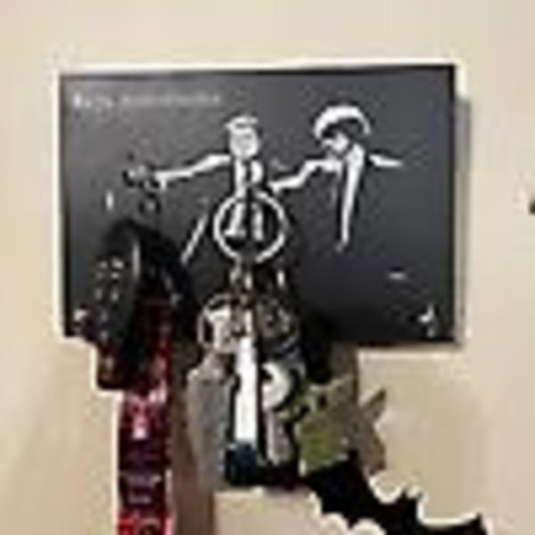Pulp Fiction Nyckelhållare-Vägghängande Konst Kreativ Trä Väggbonad 5 Krokar