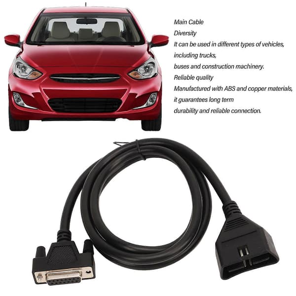 Diagnosekabel til Launch CRP123 CRP129 Scanner OBDII-stikudskiftning