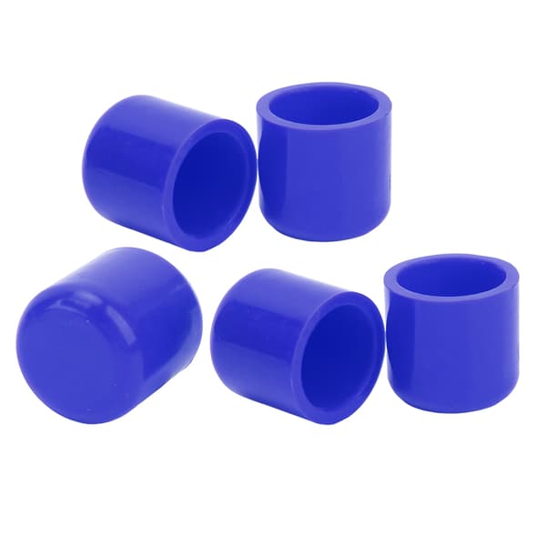 5-pack silikonskyddslock 30 mm flexibel hållbar universal vakuumrörsplugg blå