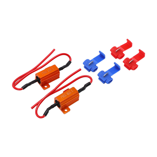 25W 25 Ohm LED Lastmotstånd Dekoder 2-pack Antikorrosion Tålig
