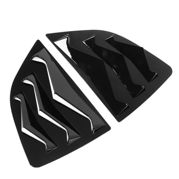 2 stk. ABS Glossy Black Side Window Air Vent Scoop Grilles Shield Protector til Honda Jazz 2014 2018