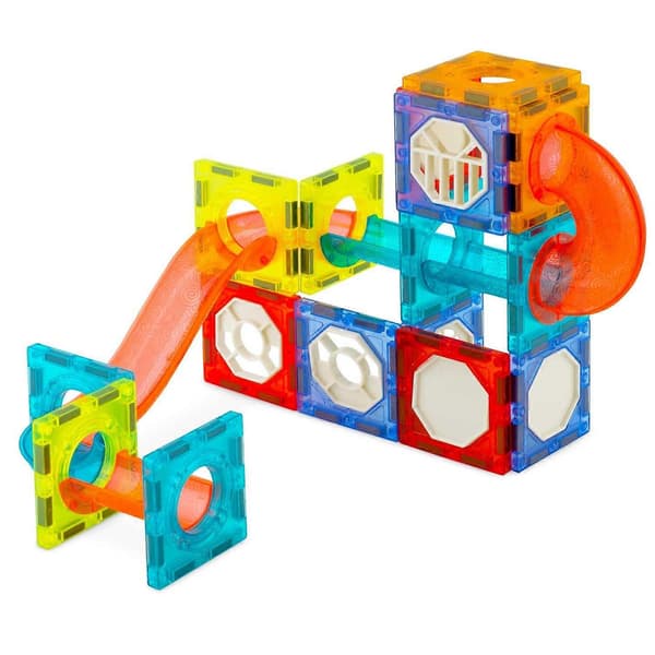 Magnetisk legetøj - byggeklodser - med lys - 70 dele