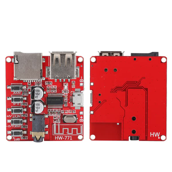 Effektforstærker Audio Receiver Modul Bil Bundkort Højttaler Bluetooth MP3 Stereo Board