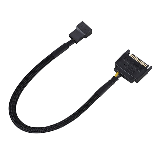 5-pakkauksen SATA 15-nastainen 4-nastaiseen jäähdytystuulettimen virta-adapterikaapeli - 22AWG-kaapeli