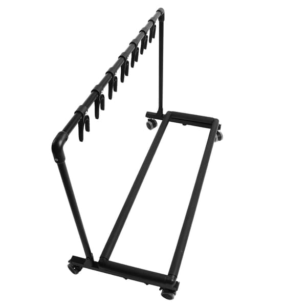 Metall EVA Multi Gitarrställ med Hjul för Butiksdisplay FL 17W