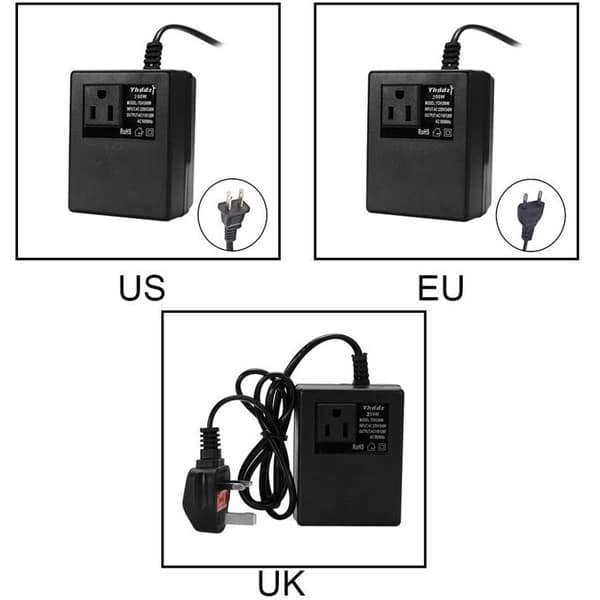200W AC 220V til 110V Smart og Effektiv Step Down Transformer til Hjemmebrug, Spændingsomformer, Rejseadapter[ht]