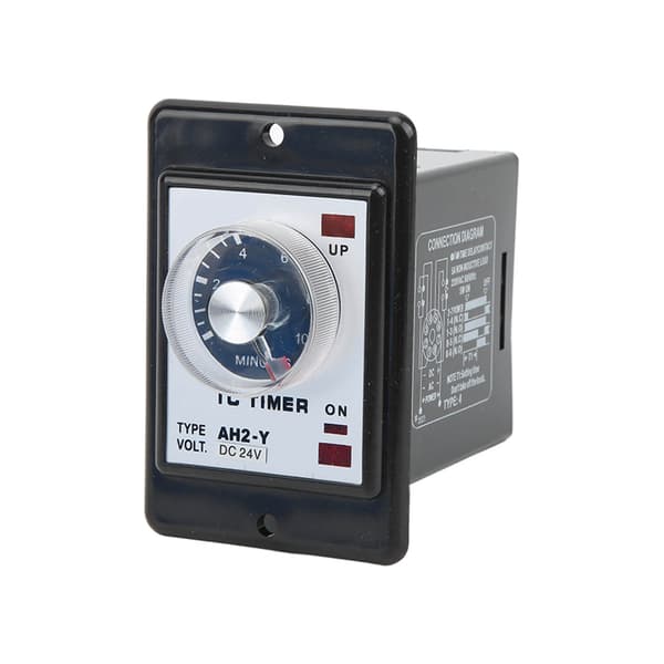 AH2 Y 10M Tidsrelä Mini Timer 8 Pin Ström På Fördröjning 24VDC Automationsutrustning