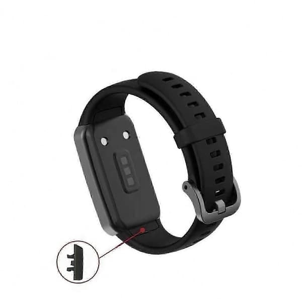 Blød sort silikonerem til Wristband 6 og Band 6 Pro Fitness Tracker Tilbehør[ht]