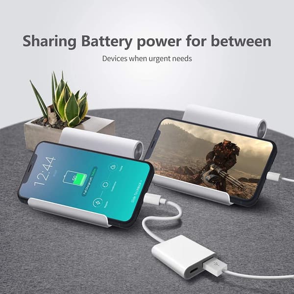 Lightning til USB 3.0 OTG-adapter for iPhone, iPad, USB-kameraadapter med hurtiglading