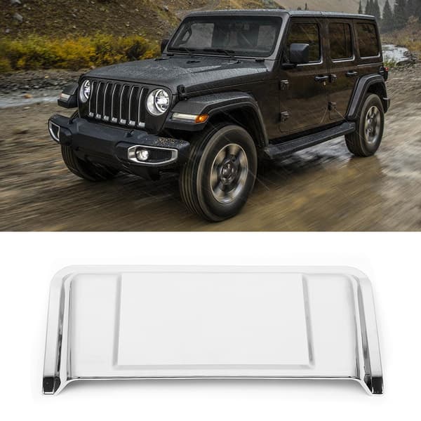 Jeep Wrangler JL 2018 2019 Luftventilationsdæksel Galvaniseret Sølv