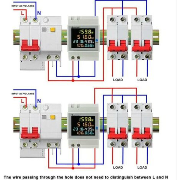 D52-2066 100A multifunktionell digital power AC40-300V skentyp elektrisk power