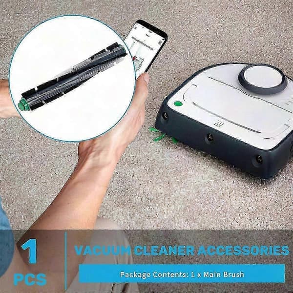 Rund børste til Vorwerk Kobold VR200 VR300 robotstøvsuger reservedel Black