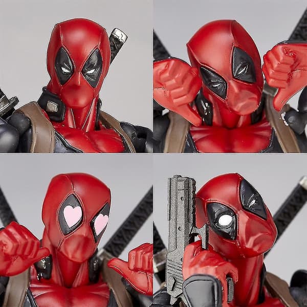 Deluxe Marvel Deadpool Actionfigur Legetøj Superhelt Samleobjekter PVC Model Med Tilbehør Variabel Action Dukker Legetøj Fans Gaver