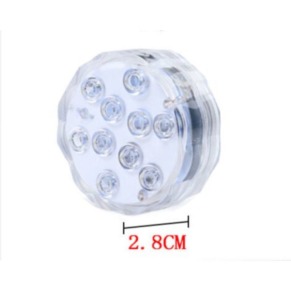 Dykljus, 16 färger vattentät LED-poollampa (77cm10 ljus + 24-knapps infraröd fjärrkontroll
