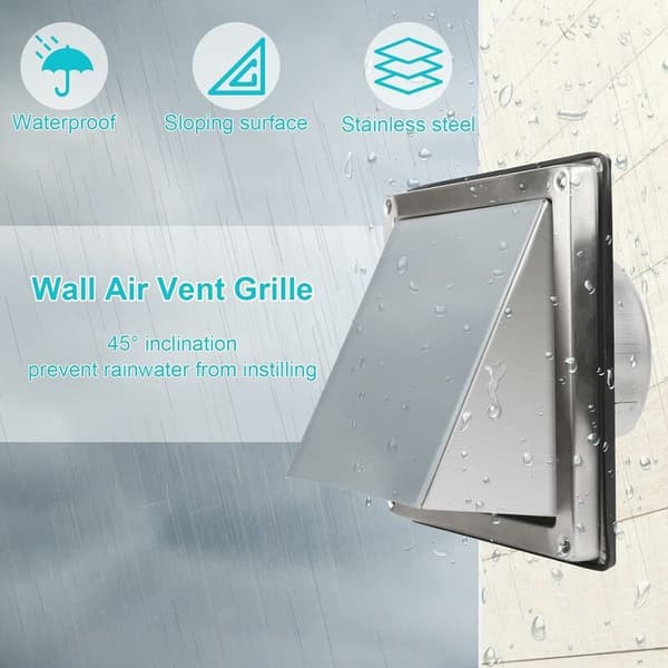 Tigrezy 100 mm Ventilationsrist i Rustfrit Stål til Emhætter