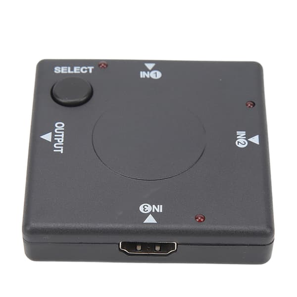 3 i 1 Ut Switcher 1080P HD Multimedia Interface Splitter Adapter Videokonverter for bærbar datamaskin