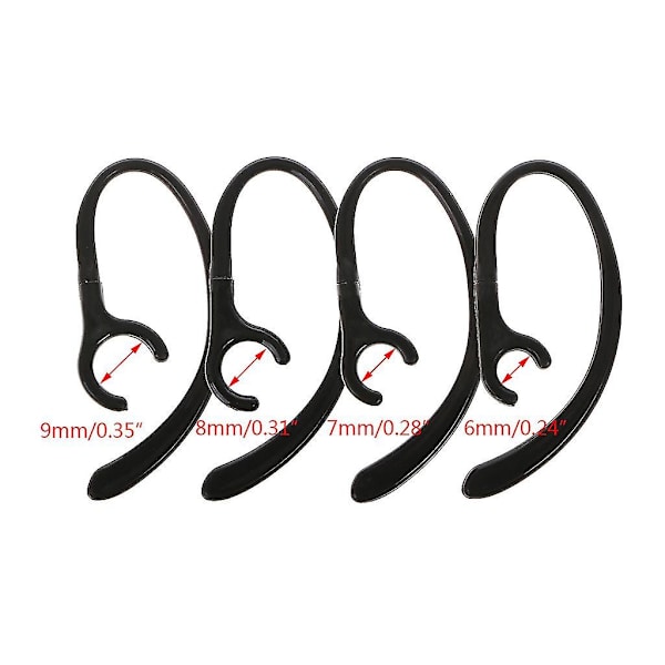 Bluetooth headset tillbehör silikon öronkrokar 8mm