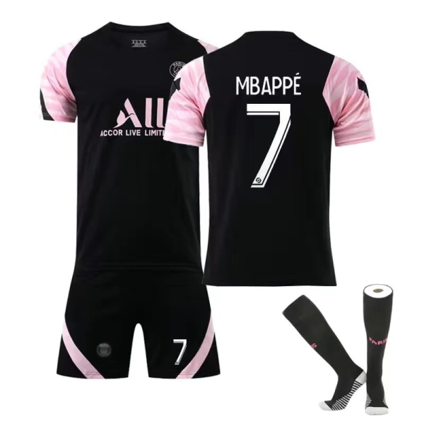 Fodboldsæt Fodboldtrøje Trænings-T-shirt nr. 7 Mbappe L(175-180cm)