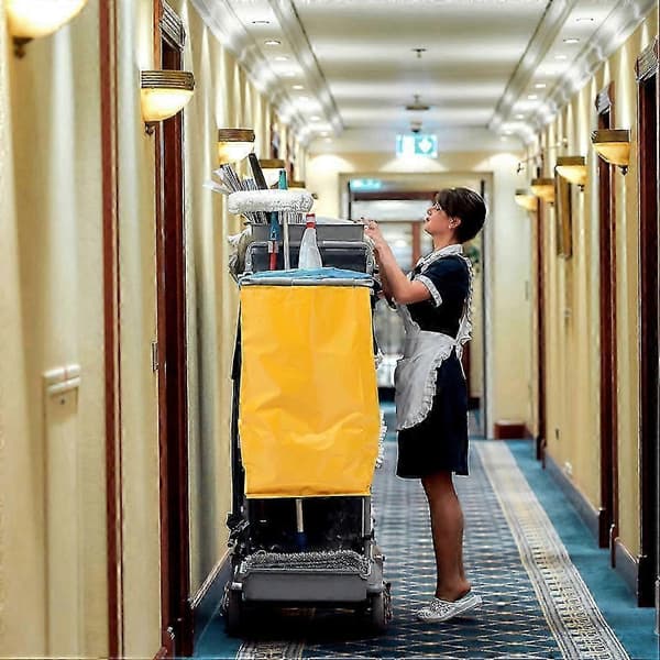 Städvagn Städväska Duk Ersättning 2st Gul Multifunktionell