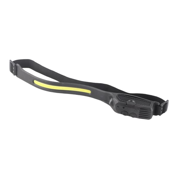 LED-hodelykt USB-lading 4 nivåer Dobbel knappebryter Silikagelmateriale Intelligent sensing COB-hodelykter
