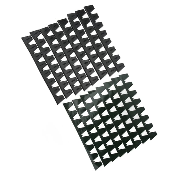 8PCS Främre Stötfångarskydd Anti Scratch Protector Universal Passform Bil Svart