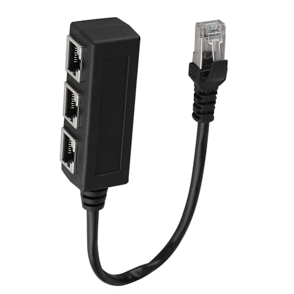 Ethernet-splitterkabel: 1 hann til 3 hunnporter for forbedret tilkobling