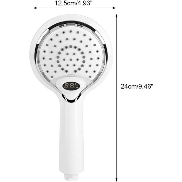 ABS materiale brusehoved til LED digital display bruser