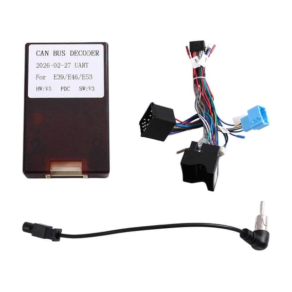 Android bilradio CAN-Bus 16-bens adapter til BMW 5-serie E46 E39 X5 E53 radio strømkabelnet Canbus boksstik [ht]