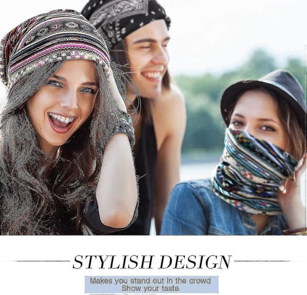 5 stk. Slouchy Beanielue for kvinner, Baggy Skull Sleep Cap Turban Hodeplagg (tilfeldig farge)