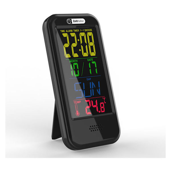 Hem LCD väckarklocka Kreativ multifunktionell termo-hygrometer (färgdisplay (vit) USB kabel)