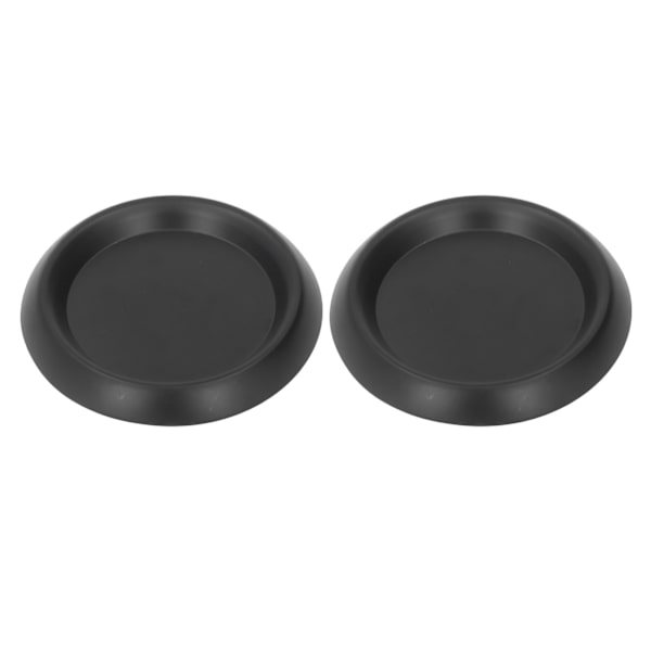 2 st svart matt järnmetall pelare ljusstake rund skiva aromaterapi ljusstake