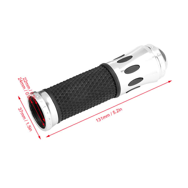 22mm Universal Anti-Slip Motorcykelstyrgreb Sølv