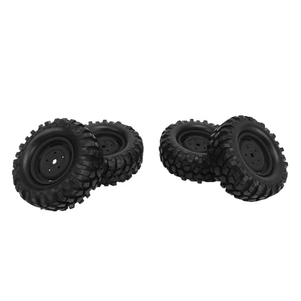 4 kpl RC Beadlock -vanteet 96 mm musta kiipeilyajoneuvoon maastoautoon