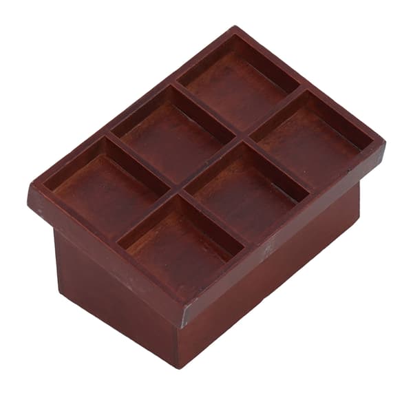 Dockhus Grönsaksfrukostställ Utsökt Minigrönsaksfrukostställ Modell för 1/12 Miniatyrdockhus Brun