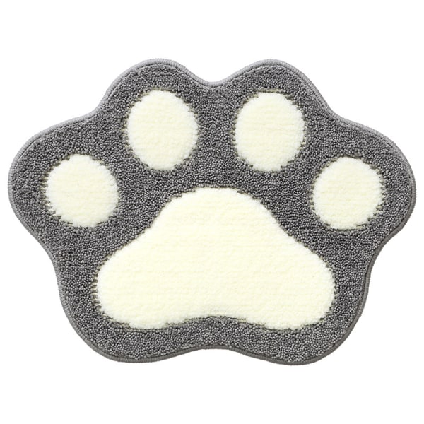 Anti-halk absorberande matta för hembadrum, golvmatta från dörr till dörr, golvmatta i sovrummet, grå, 45 * 60 cm,