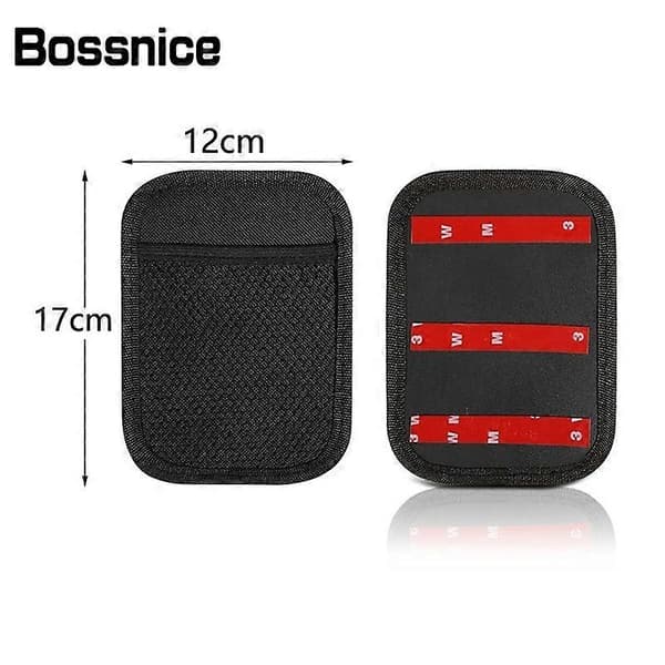 Bossnice 1 stk. universal bilopbevaringsnetlomme bilsædearrangør netpose lastbil SUV auto interiørtilbehør telefonholder 20x14cm