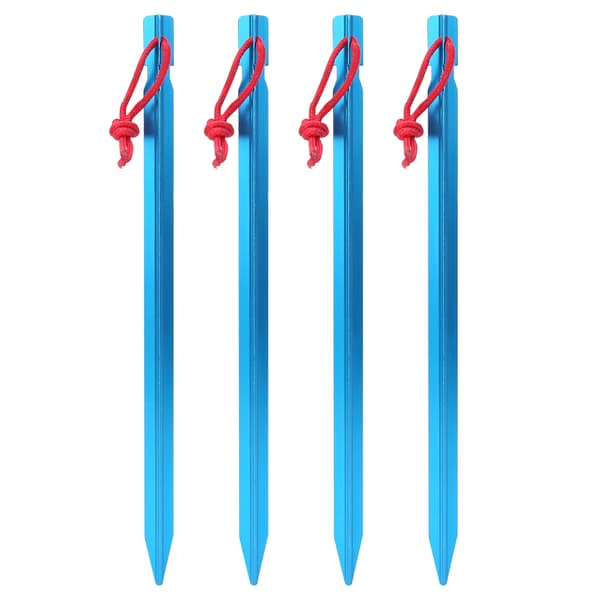 4-pack 23 cm Ultralätta Tältpinnar i Aluminiumlegering Blå