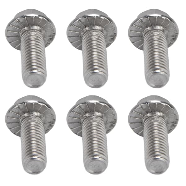 Rustfrit stål A2-70 Flanged Hex Bolt Sæt 20 stk M10x1.5x25mm DIN6921 med skive